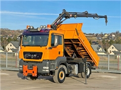 MAN TGS 18.360 4x4 Wywrotka 4,10 m HIAB 099 E-3 HI