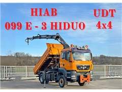 MAN TGS 18.360 4x4 Wywrotka 4,10 m HIAB 099 E-3 HI