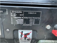 Mercedes 814 DK Vario 4x2 Hinterkipper/Plane/2xAHK