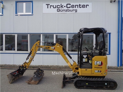 Minikoparka Caterpillar 301.7 CR SW + 3 x Löffel