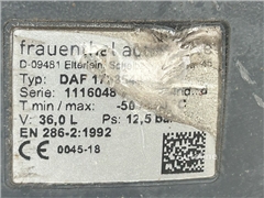 Zbiornik powietrza DAF XF 106 1733544 do ciągnika