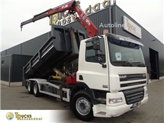 DAF CF 85.380 + MANUAL + HMF 1680 + HYVA + 6X2