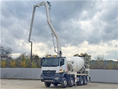 MERCEDES AROCS 3743  POMPA DO BETONU 25 m + PILOT