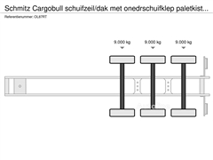 Naczepa firanka Schmitz Cargobull schuifzeil/dak m