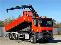 Mercedes AROCS 2640  SKRZYNIA 6,50 m  HIAB 144 B