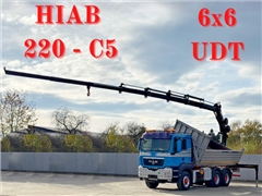 MAN TGS 26.480  HIAB 220 - C5 + PILOT / 6x6  STA