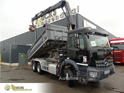 Mercedes Arocs 2643 + HIAB + 3 SIDE TIPPER