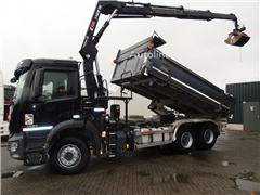 Mercedes Arocs 2643 + HIAB + 3 SIDE TIPPER