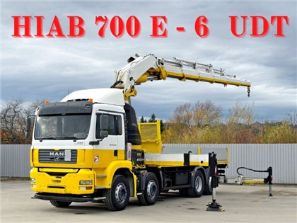 MAN TGA 35.430  SKRZYNIA 6,10 m  HIAB 700 E - 6