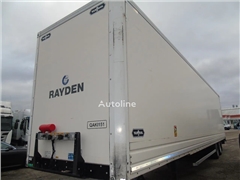 Naczepa furgon Van Hool 2 instock + rollers + hydr