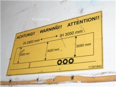 Naczepa furgon Van Hool 2 instock + rollers + hydr