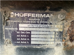 Przyczepa do przewozu kontenerów Hüffermann HAR 18