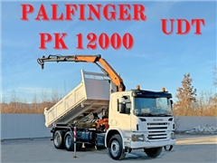 SCANIA P 380  WYWROTKA 5,10 m + PALFINGER PK 1200