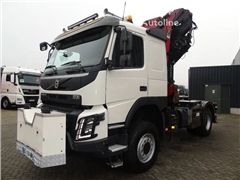 Volvo FM Ciągnik siodłowy Volvo FMX 500 + 4x4 + HMF 4020 4x + JIB 4x 30 METER + REMOTE