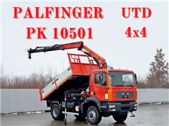 MAN TGM 18.280  WYWROTKA 3,85 m PALFINGER PK 105