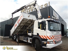 Scania P360 6X2 + HMF 1420 K2 + REMOTE + TIPPER + EURO 5