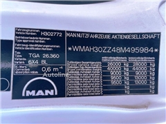 Samochód asenizacyjny MAN 26.360 6x4 TGA Saugwagen