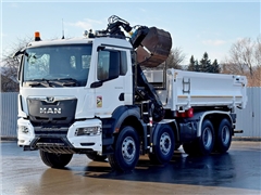 MAN TGS 35.470  WYWROTKA 5,10 m + PILOT  HIAB Z