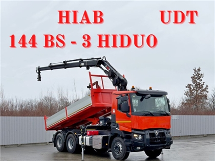 Renault C 430  WYWROTKA 5,60m  HIAB 144 BS - 3 H