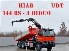 Renault C 430  WYWROTKA 5,60m  HIAB 144 BS - 3 H