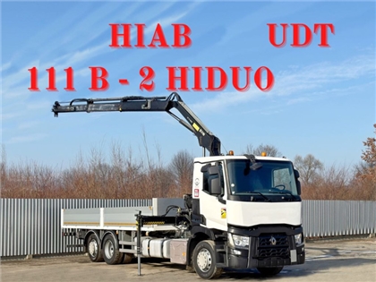 RENAULT T 380  SKRZYNIA 6,75 m  HIAB 111 B - 2 H