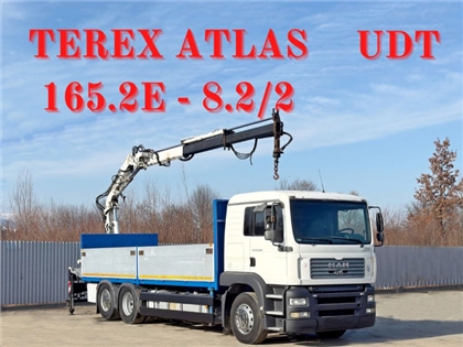 MAN TGA 26.390  Skrzynia 7,00 m + TEREX ATLAS 165