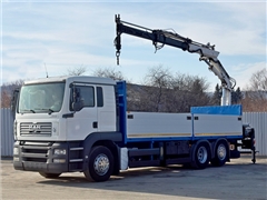 MAN TGA 26.390  Skrzynia 7,00 m + TEREX ATLAS 165