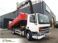 DAF CF 75.240 ATI + EURO 2 + HIAB 090 + 3SIDE TIPPER