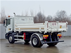 MAN TGM 18.290  WYWROTKA 4,65 m  STAN BDB