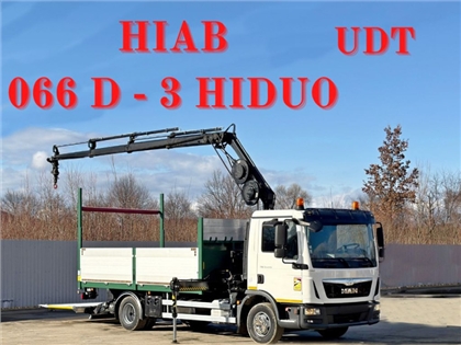 MAN TGL 12.220  SKRZYNIA 4,50 m + HIAB 066 D - 3